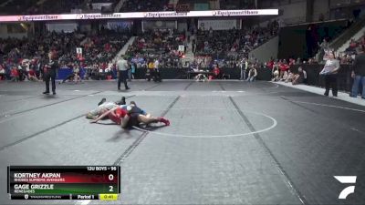 96 lbs Cons. Round 2 - Gage Grizzle, Renegades vs Kortney Akpan, Rhodes Supreme Avengers