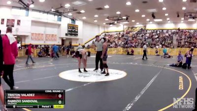 126 lbs Cons. Round 2 - Fabrizio Sandoval, Valencia vs Triston Valadez, Palm Desert