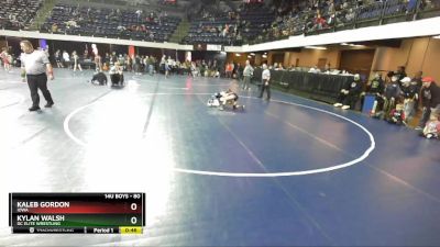 80 lbs Cons. Round 2 - Kylan Walsh, DC Elite Wrestling vs Kaleb Gordon, Iowa