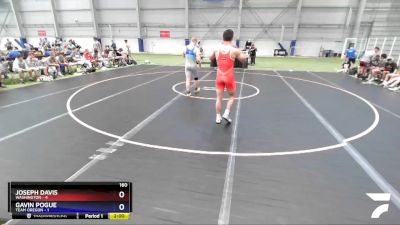 160 lbs Quarters & 1st Wb (16 Team) - Joseph Davis, Washington vs Gavin Pogue, Team Oregon