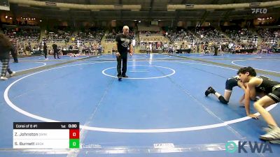 61 lbs Consi Of 8 #1 - Zeke Johnston, Dark Cloud Wrestling Club vs Sloan Burnett, Broken Arrow Wrestling Club