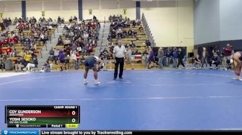 165 lbs Champ. Round 1 - Coy Gunderson, Augustana vs Yoshi Sesoko, UW-Eau Claire