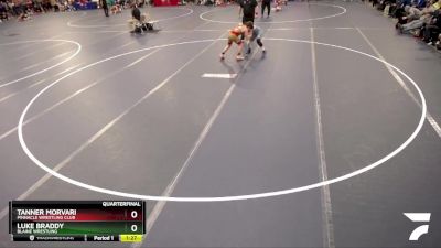 108 lbs Quarterfinal - Luke Braddy, Blaine Wrestling vs Tanner Morvari, Pinnacle Wrestling Club