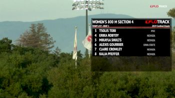 Women's 800m, Heat 4