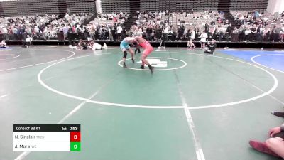 162-H lbs Consi Of 32 #1 - Najay Sinclair, Trenton Youth Wrestling vs Jayden Mora, Immortals Wrestling Club