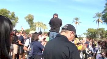 Colorado Women accept 2011 Pac-12 Championship team trophy