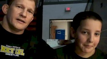 Jacob Chavez and Coach Krause