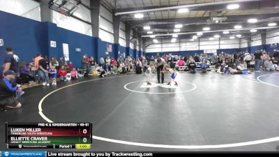 48-51 lbs Round 4 - Elliette Craver, Legacy Wrestling Academy vs Luken Miller, Timberline Youth Wrestling