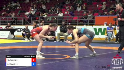 65kg Quarterfinal - Samantha Adams, Brock WC vs Aylah Mayali, Team Impact WC