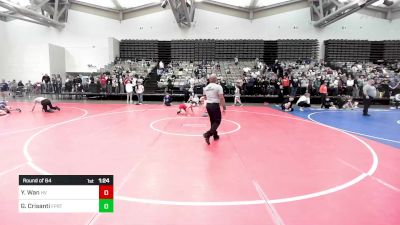 122-H lbs Round Of 64 - Youti Wan, Hopewell vs Giovanni Crisanti, Freeport