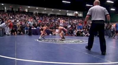 113 lbs semi-finals Sam Krivus PA vs. Jarred Brooks IN