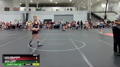 88 lbs Round 3 (6 Team) - Noah Losey, Revival Black vs Luca Seramone, Dueling Bandits