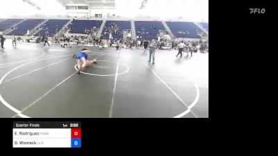 130 kg Quarterfinal - Evan Rodriguez, Poway Elite vs Brayden Womack, LV Bears