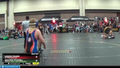 92 lbs Round 3 - Ladson Fraser, Jet Wrestling Club vs Grayson Stuchell, Madison County Youth Wrestling