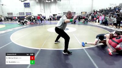 113 lbs Consi Of 8 #1 - Erik De La Cruz, Cliffside Park vs Nick Gustello, Paramus