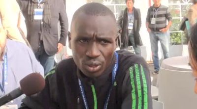 Emmanuel Mutai talks about NYC course record before New York City Marathon 2011