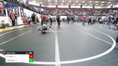 46 lbs Semifinal - Kasen Fuller, Comanche Takedown Club vs Brylee Michel, Marlow Outlaws