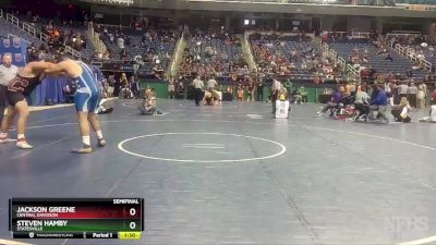 3A 285 lbs Semifinal - Jackson Greene, Central Davidson vs Steven Hamby, Statesville