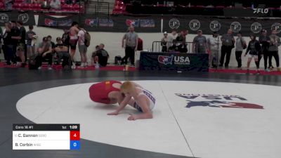 44 kg Cons 16 #1 - Cruz Gannon, Sebolt Wrestling Academy vs Brian Corbin, Wisconsin