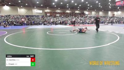 126 lbs Consi Of 8 #1 - Simon Cervantes, RedWave Wrestling vs Jayce Miller, Sweet Home