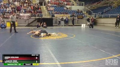 120 lbs Quarterfinal - Aiden Keilman, Minot vs Landon Zink, West Fargo Sheyenne