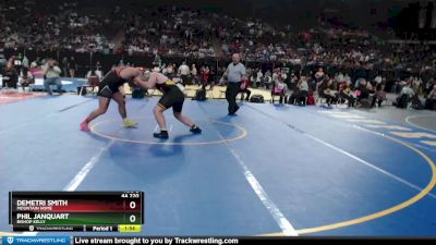 4A 220 lbs Semifinal - Phil Janquart, Bishop Kelly vs Demetri Smith, Mountain Home