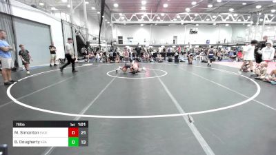 76 lbs Final - Matthew Simonton, Savage Wrestling vs Brendan Dougherty, Kraken