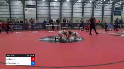 57 kg Quarterfinal - Anthony Noto, Mat Town USA vs Jarrett Trombley, Wolfpack Wrestling Club