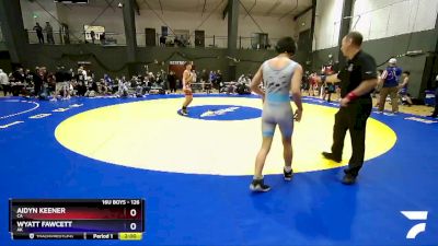 126 lbs Cons. Round 3 - Aidyn Keener, CA vs Wyatt Fawcett, AK