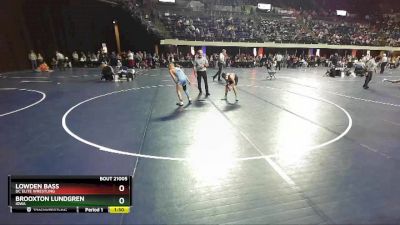 98 lbs Quarterfinal - Brooxton Lundgren, Iowa vs Lowden Bass, DC Elite Wrestling