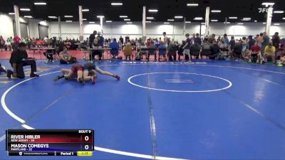 114 lbs Round 3 (8 Team) - River Hibler, New Jersey vs Mason Comegys, Maryland