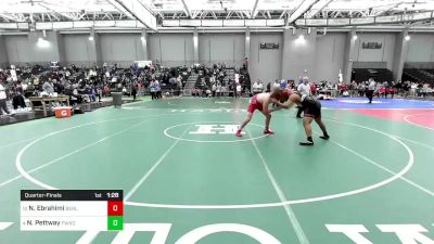 220 lbs Quarterfinal - Nick Ebrahimi, Berlin vs Nehemias Pettway, Fairfield Warde