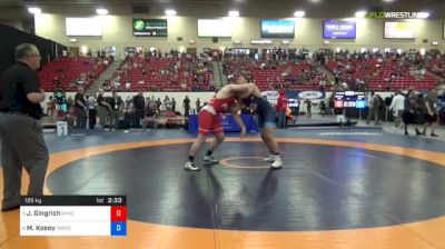 125 kg Rnd Of 16 - Jonathan Gingrich, NYAC/PWC vs Michael Kosoy, TMWC