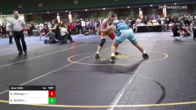 220 lbs Quarterfinal - Soren Herzog, MN vs Aidan Schlett, NJ