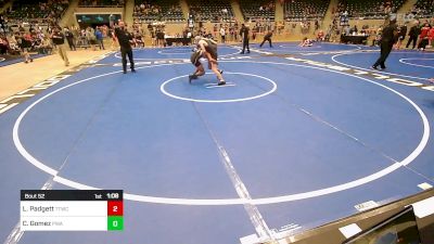 119 lbs Semifinal - Lane Padgett, Team Tulsa Wrestling Club vs Carter Gomez, Panhandle Wrestling Academy