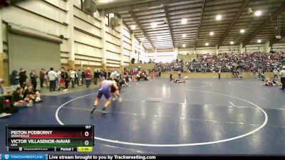 157 lbs Cons. Round 1 - Victor Villasenor-Navarro, Lehi vs Peiton Podborny, Grantsville