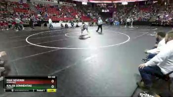 D3-138 lbs Champ. Round 1 - Max Severin, Kewaunee vs Kaleb Sonnentag, Cadott