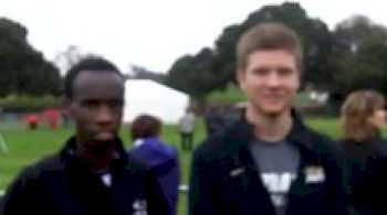 Alfred Kipchumba and Trevor Dunbar Portland 3rd and 4th place West Regional 2011