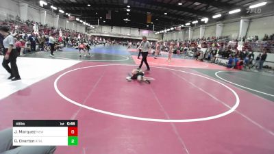 49 lbs Semifinal - Jacob Marquez, New Mexico vs Garrison Overton, Athlos