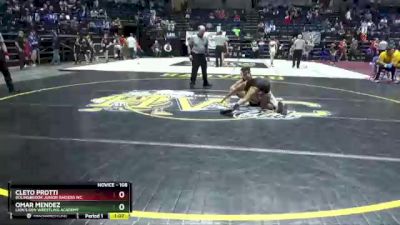 108 lbs Cons. Round 4 - Cleto Protti, Bolingbrook Junior Raiders WC vs Omar Mendez, Lion`s Den Wrestling Academy