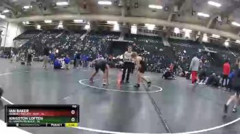 110 lbs Round 5 (6 Team) - Kingston Loften, G.I. Grapplers Black vs Ian Baker, Kearney Matcats - Blue