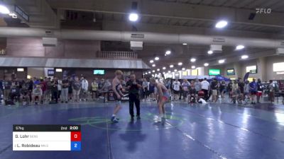 57 kg Rnd Of 64 - Gage Lohr, Berge Elite Wrestling Academy vs Lincoln Robideau, MN Elite Wrestling Club