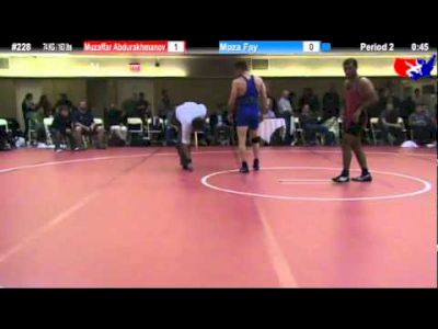 NYAC FS 74 KG / 163 lbs: Muzaffar Abdurakhmanov vs. Moza Fay