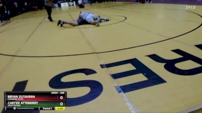 285 lbs Cons. Round 2 - Bryan Zutavern, Chadron State vs Carter Atteberry, Unattached