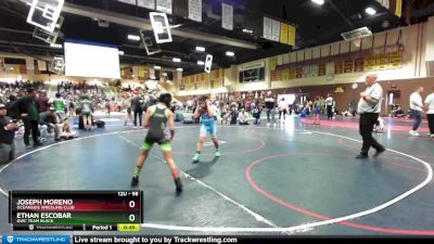 98 lbs Semifinal - Ethan Escobar, GWC Team Black vs Joseph Moreno, Oceanside Wresling Club