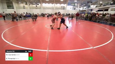 260 lbs Round Of 16 - William Corrente, Warren RI vs Braylon Pimentel, Methuen