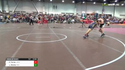 165 lbs Consi of 16 #1 - Keilan Torres, Northern Colorado vs Logan Ritchie, Michigan State