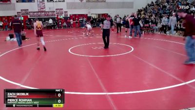 121 lbs Quarterfinal - Pierce Rohman, Fairmont-Martin County West vs Zach Skoblik, Wabasso