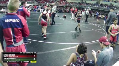 85 lbs Champ. Round 1 - Aaron Schuett, Trojan Wrestling Club vs Zephyr Bordeaux, Sutherland Youth Wrestling Club