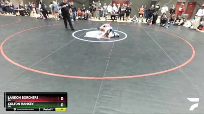 120 lbs Quarterfinal - Landon Borchers, CA vs Colton Hankey, OR